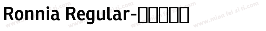 Ronnia Regular字体转换
